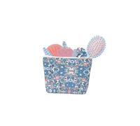 PLIC - Trousse Beauté Enfant Bleu Fleuri - Kit Coiffure Complet 6 Accessoires - Idée Cadeau Fille