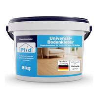 PLID® Colle Sol Universelle 5 kg [Forte & Imperméable] - Application facile, Sans Odeur, Sans Solvant - Idéale pour revêtements sols souples - PVC, Vinyle, Tapis, Linoléum, Moquette, Liège