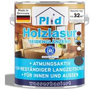 PLID® Lasure Bois Intérieur Extérieur Gris 2,5L - Protection UV Longue Durée, Haute Résistance Intempéries, Respirante, Aspect Naturel Bois, Haute Qualité, Fabriqué en Allemagne