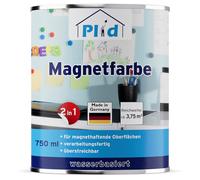 Plid® Peinture aimantée Gris Anthracite mat 0,75 L - Peinture magnétique murale [MULTI-SUPPORTS] pour murs, portes, meubles et autres surfaces en bois, métal, plastique dur, béton, papier peint
