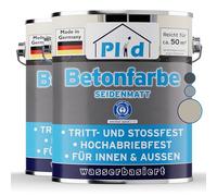 Plid® Peinture Béton 5l Gris Silex - Peinture Sol et Mur Intérieur & Extérieur/Haute Résistance, Séchage rapide/Idéale Garage, Cave, Sous-Sol, Terrasse, Escalier, Parking, Atelier, Entrepôt