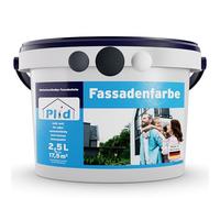Plid® Peinture pour Façades, Gris anthracite 2,5L [Multi-Supports] Crépis, Briques, Ciment, Enduit - Intérieur & Extérieur/Résistante aux Intempéries et aux UV, Haute couvrance, Réspirante