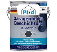 Plid® - Peinture Sol Garage Gris Anthracite 2,5L - Revetement de Sol Béton, asphalte, ciment - Intérieur/Extérieur - Etanche et Résistant au gel, diesel, huile de moteur - Fabriqué En Allemagne