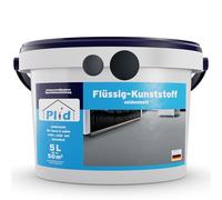 Plid® Plastique liquide intérieur extérieur gris anthracite 5 L - Peinture béton imperméable, protection sols et murs, revêtement terrasse, atelier, cave, PVC