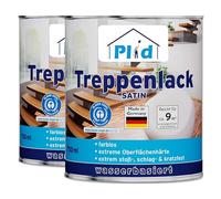 Plid Vernis pour escalier de qualité supérieure - Vernis transparent satiné incolore - 1,5 l