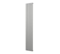 Plieger Cavallino Retto radiateur design vertical simple raccordement central 1800x298mm 614W gris perle (pearl grey) 7252964