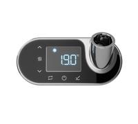 Plieger nexus thermostat ovale 14x6,6x6cm ecodesign chrome/noir 1321063
