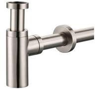 Plieger siphon gobelet design rond 5/4 avec tube mural 30cm avec rosace inox 0520066