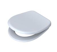 Plieger Uni abattant de WC universel avec frein de chute avec déclipsage rapide inox/blanc 547699