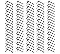Plieurs de Branches de Plantes Réglables 100 Pièces en Plastique Noir | Fleurs et Agrumes, Usage Intérieur ou Extérieur, Résistants aux Contraintes Intempéries