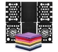 Plieuse à Linge Adulte et Enfant, Planche à Plier le Linge Rapide et Uniforme, Accessoire de Rangement Buanderie Idéal pour T-shirts, Chemises et Pulls, Noir