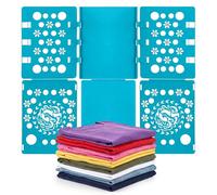 Plieuse à Linge Adulte et Enfant, Planche à Plier le Linge Rapide et Uniforme, Accessoire de Rangement Buanderie Idéal pour T-shirts, Chemises et Pulls, Bleu