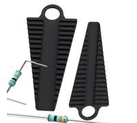Plieuse de Broches pour Résistances - Outil à Courber les Fils de Composants - 2 Pièces Pince Anti-Dérapage de Précision pour Atelier, Garage et Composants Électroniques
