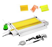 Plieuse de plastique acrylique PVC 24", machine à plier les feuilles plastiques 0-85℃ avec longueur et angle réglables, chauffage pour bande acrylique de 60 cm