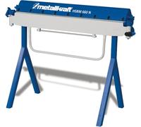 Plieuse de tôle manuelle utilisation sur chantier largeur de travail 1300 mm épaisseurs jusque 1,2 mm Metallkraft HSBM1300N