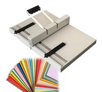 Plieuse manuelle avec balance claire et arrêts de positionnement pour papier et cartes