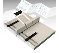 Plieuse manuelle avec base antidérapante et règle de positionnement pour fournitures de bureau