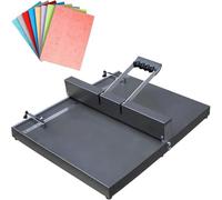 Plieuse manuelle, plieuse de papier haute résistance 350/450 mm, machine de bureau pour cartes papier A3/A4 avec règle de positionnement, profondeur de retrait : 0,8 mm (D450)