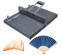 Plieuse manuelle pour papier en métal robuste avec arrêts de positionnement et longueurs de panneau étendues pour cartes de vœux, brochures et papier photo