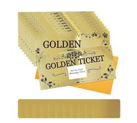PLIGREAT 10 Pack Billet Rose Golden Cartes à Gratter avec Enveloppes Double Impression Carte Surprise Coupons DIY pour Anniversaire Vacances Bon Cadeau pour Tombola Articles de Fête