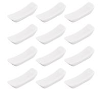 PLIGREAT 12 pcs en céramique blanche porte-baguette oreiller en forme de Chopstic Rest Porte-baguettes en porcelaine de style japonais pour la cuisine chinoise Restaurant Hôtel Décor de table