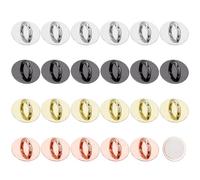 PLIGREAT 24 crochet Rond en Métal pour Breloque de Téléphone Support de Téléphone Portable Adhésif Universel Anneau de Support pour Étui de Téléphone Portable Tablette Accessoires de Suspension