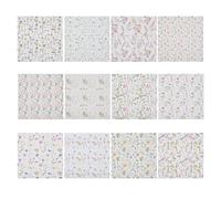 PLIGREAT 24 feuille de Papier de Scrapbooking Floral Printanier Papier Spécial Aquarelle à Fleurs Papier Décoratif Double Face pour la Fabrication de Cartes de Décors de Fonds de Bricolage 30x30cm