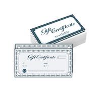 PLIGREAT 40 ensemble de Cartes Cadeaux Vierges Génériques avec Enveloppes Design Classique à Pois Dorés Cartes Cadeaux Vierges pour les Clients D'Affaires de Spa de Vacances