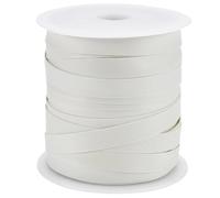 PLIGREAT Bande élastique de 40 m pour maillots de bain, 10 mm de large, blanc, plat, pour maillots de bain, idéal pour coudre des maillots de bain, des perruques et des travaux manuels.