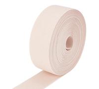 PLIGREAT Bande élastique de 8 m de large, 5 cm de large en sergé à coudre pour pantalon de yoga, ceinture, bandeau à faire soi-même, bandeau de perruque, beige