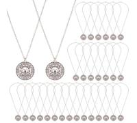 PLIGREAT Lot de 30 colliers de perles pirate avec crâne | PLIGREAT Lot de 30 colliers de perles pirate avec crâne