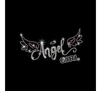 PLIGREAT rose aile fer sur strass cristal angle fille strass autocollant strass transfert patchs transfert de chaleur décalcomanie pour bricolage veste T-shirt pantalon sac vêtement embellissement