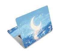 PLIGREAT Starry Moon Water Ripple Laptop Skin Sticker Stickers Fits 12 « 13 » 13.3 » 14 » 15 pouces Laptop Light Blue Universal Removable Vinyl Notebook Art Protector Netbook PC Cover Sticker