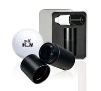 PLIGREAT Tampon de balle de golf noir avec encre rechargeable
