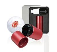 PLIGREAT Tampon de balle de golf noir avec encre rechargeable