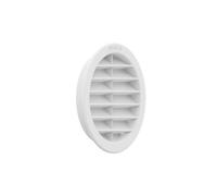 plikc Grille de ventilation ronde encastrée avec moustiquaire imprimée - (trou diamètre 95)