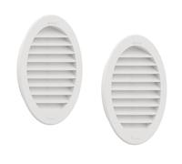 Plikc GS - Grille de ventilation ronde encastrée avec moustiquaire imprimée (trou diamètre 150-2 pièces)