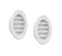 Plikc GS Grille de ventilation ronde encastrée avec moustiquaire imprimée (trou diamètre 95-2 pièces)