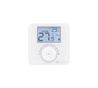 Plikc Quadro Plikc PLK267690 Thermostat d'ambiance numérique Mural à Piles Blanc