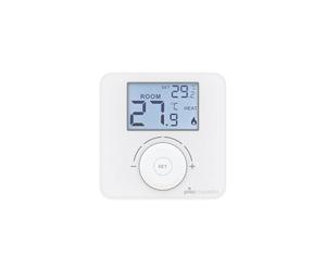 Plikc Quadro Plikc PLK267690 Thermostat d'ambiance numérique Mural à Piles Blanc