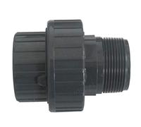 Plimat Raccord adhésif en PVC - 50 mm - Raccord en T - Coudé par injection - 50 mm x 2"