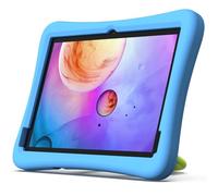 plimpton Tablette Enfants 10 Pouces, Tablette Android 15 avec Contrôle Parental, 6000 mAh, 9 Go RAM + 64 Go ROM (Extensible à 512 Go), BT 5.0, Wi-FI, Double Caméra, avec étui Eva - Bleu