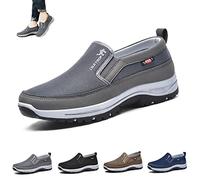 Plimsolls de voyage orthopédiques respirants, chaussures orthopédiques CNA Trop for hommes, chaussures de bateau de marche décontractées, légères et antidérapantes ( Color : gris , Size : 41 EU )