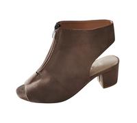 Pliner Perra Sandales à talons pour femme - Sandales confortables et élégantes, idéales pour le travail, les fêtes, les tenues décontractées, gris, 38.5 EU