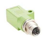 Plinkwirekb Adaptateur de montage sur panneau de cloison M12 vers RJ45 IP67 étanche RJ45 Ethernet vers M12 8 broches X Code pour capteur d'équipement d'automatisation de caméra industrielle (M12