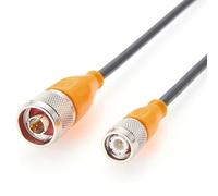 Plinkwirekb Câble coaxial N mâle vers TNC mâle - 1,8 m - RG58 Low Loss - 50 ohms - Double blindage - Pour antenne, radio, amplificateur HF, pont WiFi, radio amateur