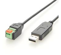 Plinkwirekb Câble convertisseur USB vers série RS485 avec puce FTDI, USB-A mâle vers bornier à 3 broches, USB vers connecteur sans soudure à 3 broches, câble série USB vers RS485, 1 m
