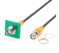 Plinkwirekb Câble d'extension BNC Panel Mount mâle vers femelle pour cloisons coaxiales - RG58/RG174 - 50 ohms - Faible perte - Pour antenne, vidéosurveillance, radio, testeur RF