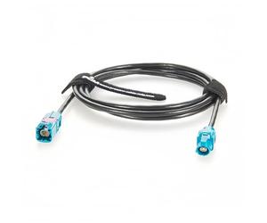 Plinkwirekb Câble d'extension Rosenberger d'origine H-MTD E6S10A-1CAZ5-Z vers E6K10A-1CAZ5-Z FAKRA, connecteur d'antenne H-MTD mâle vers femelle, câble coaxial GPS RF automobile (5 m)