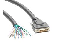 Plinkwirekb Câble Micro-D Micro DB25 femelle vers extrémité libre CMD pré-câblée 25 broches connecteur D-Sub vers Pigtail compatible avec 834249019 834249020 834249021 834249014 (1 m)